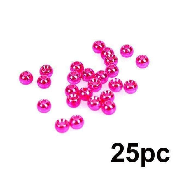 Planet Gates Metalic Pink / 2.0mm 25pc 2.0-4.6mm Fly Tying Tungsten Beads  Four Colors Fly Tying Material Fishing Accessory