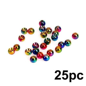 Planet Gates Metalic Rainbow / 2.0mm 25pc 2.0-4.6mm Fly Tying Tungsten Beads  Four Colors Fly Tying Material Fishing Accessory