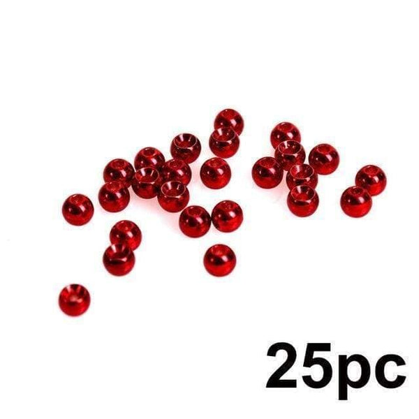 Planet Gates Metalic Red / 2.0mm 25pc 2.0-4.6mm Fly Tying Tungsten Beads  Four Colors Fly Tying Material Fishing Accessory