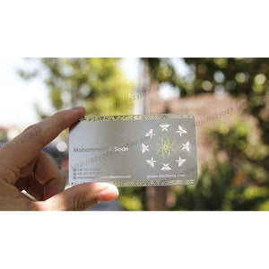 Planet Gates Metallic Color, metal business cards , 100pcs a lot  Deluxe Metal Business Card Vip Cards,Double-side free shipping  NO.3011