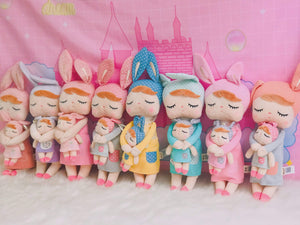 Metoo Dolls Stuffed Toys Plush Animals Angela 2 Piece Set Kids Toys for Girls Children Kawaii Baby Plush Cartoon Angela Rabbit