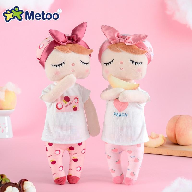 Planet Gates Metoo Dolls Toys For Girls Baby Beautiful Fruit Angela Cute Rabbit Soft Plush Stuffed Animals For Kids Infant