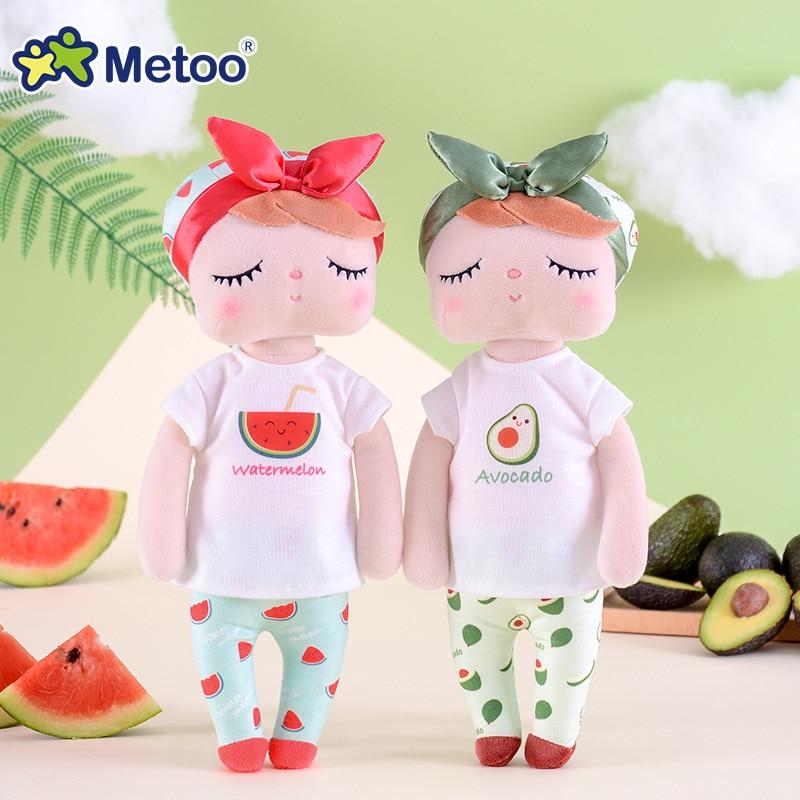 Planet Gates Metoo Dolls Toys For Girls Baby Beautiful Fruit Angela Cute Rabbit Soft Plush Stuffed Animals For Kids Infant