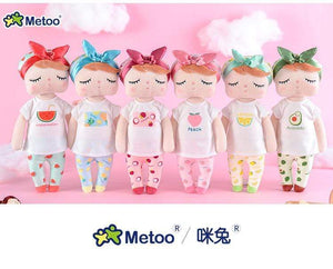 Planet Gates Metoo Dolls Toys For Girls Baby Beautiful Fruit Angela Cute Rabbit Soft Plush Stuffed Animals For Kids Infant