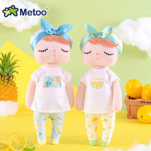 Planet Gates Metoo Dolls Toys For Girls Baby Beautiful Fruit Angela Cute Rabbit Soft Plush Stuffed Animals For Kids Infant