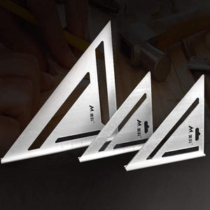 Metric Triangle Angle Protractor Aluminum Alloy Speed Try Square Carpenter's Measuring ruler Layout Tool