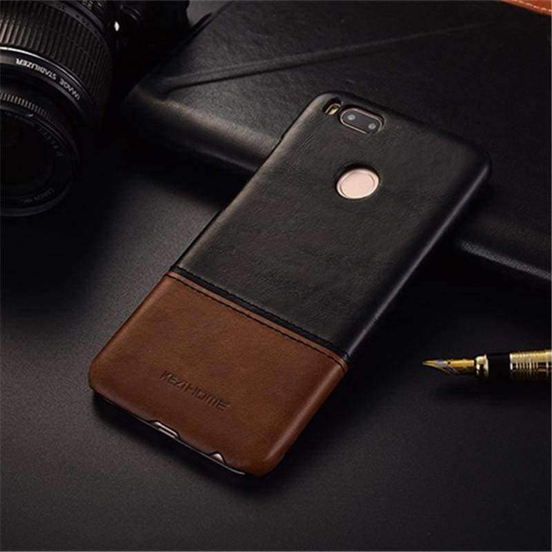 Planet Gates mi5x black / Genuine Leather Vintage genuine leather back cover case For xiaomi 5x mi A1 phone cases and covers shell