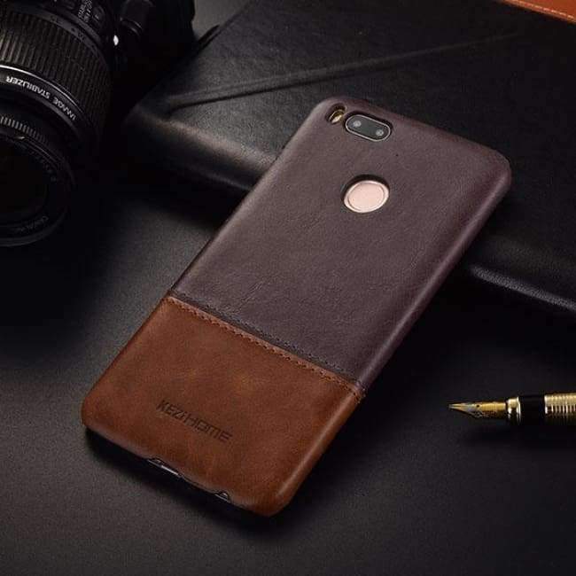 Planet Gates mi5x black / Genuine Leather Vintage genuine leather back cover case For xiaomi 5x mi A1 phone cases and covers shell