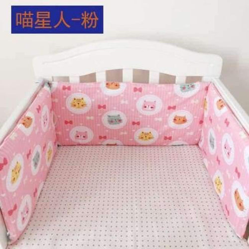 Foldable 180*30Cm Baby Bedding Bumper In The Crib For Newborn Cotton Linen One-Piece Cot Bumper Baby Safety Bed Around Protector -