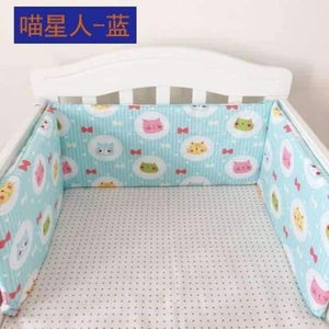 Planet Gates miaoxingrenlan Foldable 180*30cm Baby Bedding Bumper In the Crib For Newborn Cotton Linen One-piece Cot Bumper Baby Safety Bed Around Protector