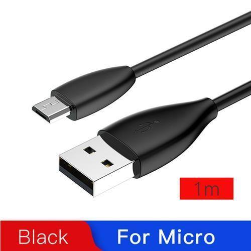 Planet Gates Micro 1m Black Baseus Micro USB Type C Cable for Samsung Xiaomi Redmi Phone Data Cable Fast Charging Charger Cable 2A USB Charger Cable