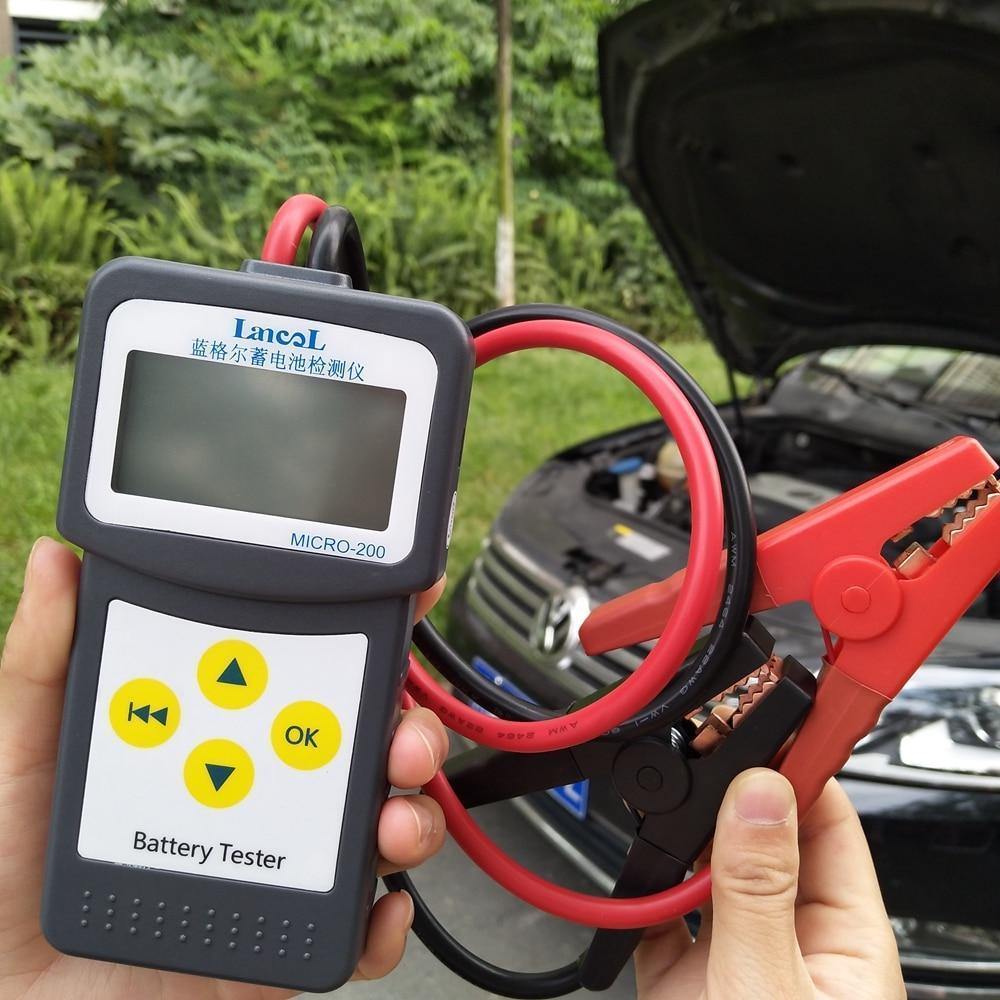 Planet Gates MICRO-200 Auto Battery Capacity Tester Battery Tester 12V Vehicle Digital Battery Analyzer Car CCA 30-200Ah Portable