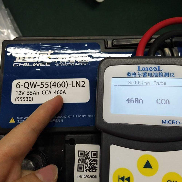 Planet Gates MICRO-200 Auto Battery Capacity Tester Battery Tester 12V Vehicle Digital Battery Analyzer Car CCA 30-200Ah Portable