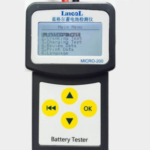 Planet Gates MICRO-200 Auto Battery Capacity Tester Battery Tester 12V Vehicle Digital Battery Analyzer Car CCA 30-200Ah Portable