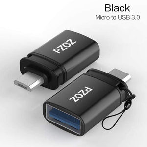 Planet Gates Micro Black OTG Type C to usb c 3.0 to Micro for iphone Macbook Google xiaomi phone Tablet Charge Data cable Type-c usb otg adapter
