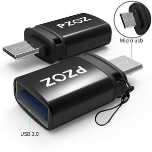Planet Gates Micro Black PZOZ otg adapter type-c 3.0 otg micro usb 3.0 Charge Data Converter type c microusb type usbc for samsung one plus 6 android
