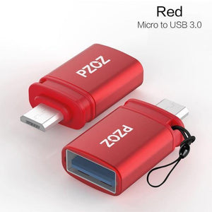 Planet Gates Micro Red OTG Type C to usb c 3.0 to Micro for iphone Macbook Google xiaomi phone Tablet Charge Data cable Type-c usb otg adapter