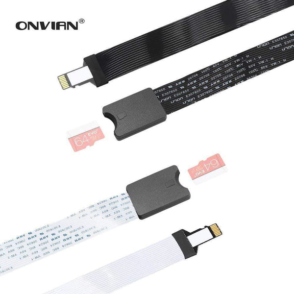 Planet Gates Micro SD Female to Micro SD Male Extension Cable TF to TF Card Reader Flexible Extender Adapter for Car GPS 3D Printer TV