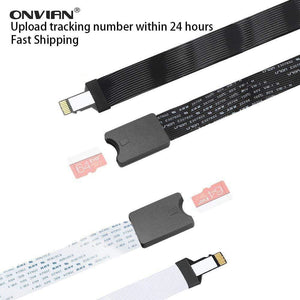 Planet Gates Micro SD Female to Micro SD Male Extension Cable TF to TF Card Reader Flexible Extender Adapter for Car GPS 3D Printer TV