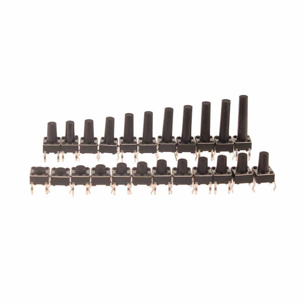Planet Gates Micro Switch 6x6mm Panel PCB Momentary Tactile Tact Mini Push Button Switch DIP 4pin 6x6x4.3/4.5/5/6/18 MM 6*6*4.3mm 4.5mm