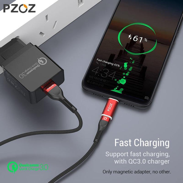 Planet Gates Micro to IOS Plug PZOZ Magnetic Adapter Cable Micro usb Adapter Fast Charging Phone Microusb Type-C Magnet Charger usb c For iphone xiaomi Type C