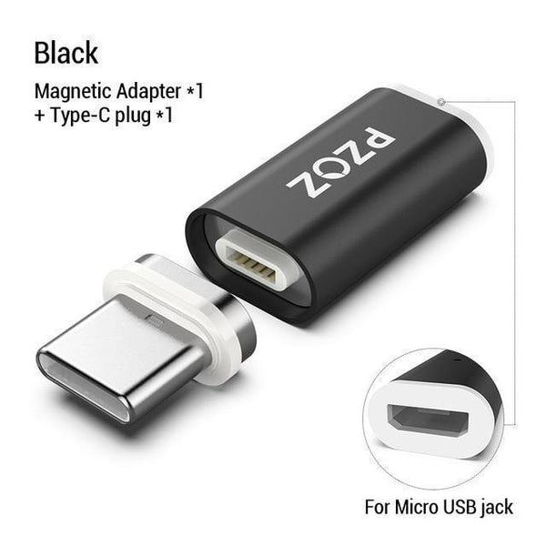 Planet Gates Micro to Type c Plug Magnetic Adapter Micro usb Adapter Fast Charging Phone Microusb Type-C Magnet Charger usb c For apple iphone Type C Adapter