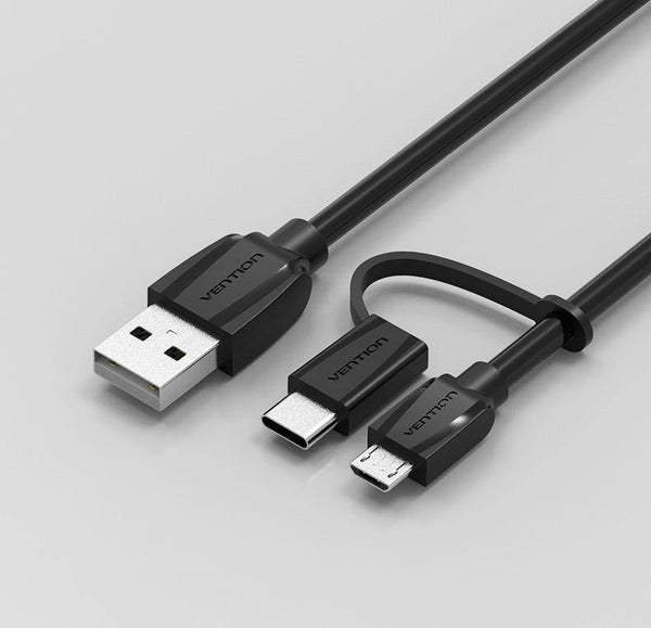 Planet Gates micro usb / 0.5m Vention Micro USB 2 in 1 Type C Cable USB C Super Speed Charger USB Cable for Macbook Nokia Nexus 5X 6P Meizu Pro5 Xiaomi Phone
