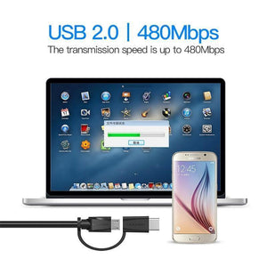 Planet Gates micro usb / 0.5m Vention Micro USB 2 in 1 Type C Cable USB C Super Speed Charger USB Cable for Macbook Nokia Nexus 5X 6P Meizu Pro5 Xiaomi Phone