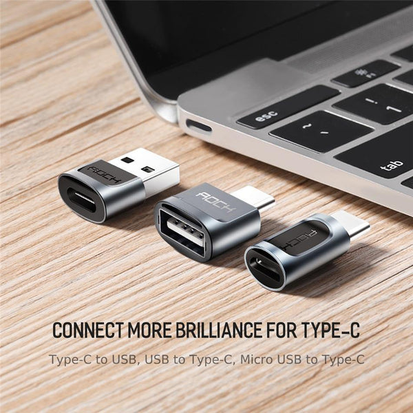 Planet Gates Micro USB to Type-c ROCK Micro USB Adapter USB-C 3.1 OTG Converter Type-c Switch for Android  Smartphone Charger Data Connector