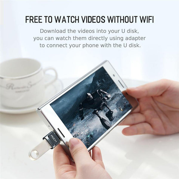 Planet Gates Micro USB to Type-c ROCK Micro USB Adapter USB-C 3.1 OTG Converter Type-c Switch for Android  Smartphone Charger Data Connector