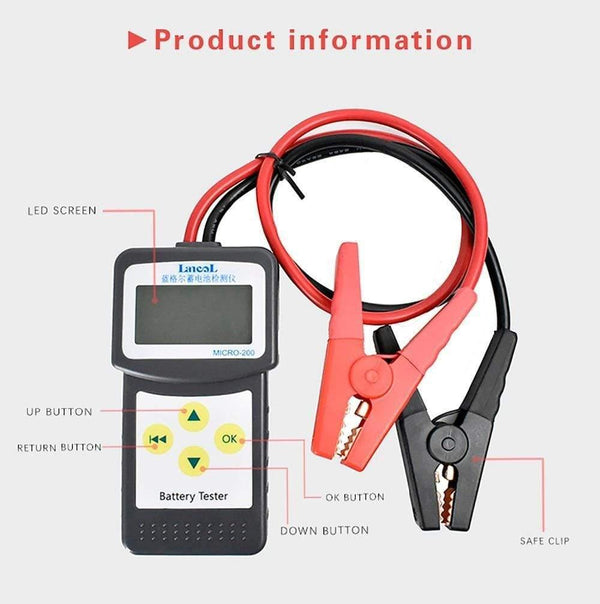Planet Gates Micro200 Diagnostics ToolsCar Automotive Battery Tools Auto Factory For Cars  CCA100-2000 Battery Tester Car Tester Tools
