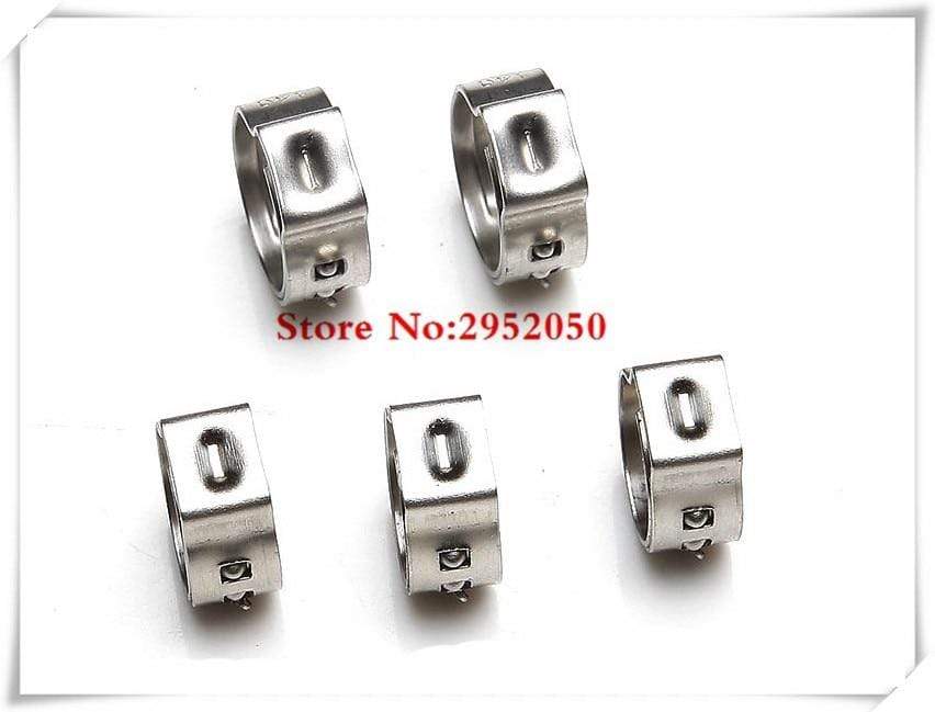 Planet Gates Middle size pipe Clamps High Quality 4PCS Stainless Steel 304 Single Ear Hose Clamps Assortment Kit Single