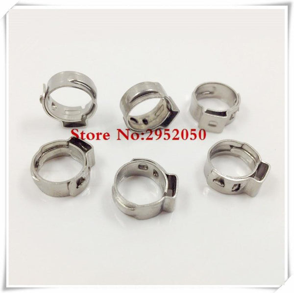 Planet Gates Middle size pipe Clamps High Quality 4PCS Stainless Steel 304 Single Ear Hose Clamps Assortment Kit Single