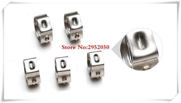 Planet Gates Middle size pipe Clamps High Quality 4PCS Stainless Steel 304 Single Ear Hose Clamps Assortment Kit Single