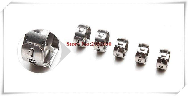 Planet Gates Middle size pipe Clamps High Quality 4PCS Stainless Steel 304 Single Ear Hose Clamps Assortment Kit Single