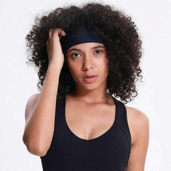 Planet Gates Midnight Blue Solid Gym Yoga Hair Bands Headband Women Anti-Sweat Head Band Plain Running Sport Hairband Sport Accessories 9Colors