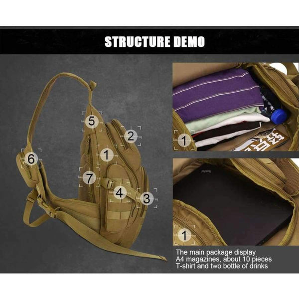 Planet Gates Military Backpacks 14 Inch Laptop Backpack 800D Nylon Sports Bag Camping Hiking Waterproof Men Travel Rucksack