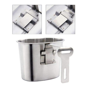 Planet Gates Military Canteen 1L Portable with 0.5 L Cup Green Cover Camping Hiking Army Camping Picnic Travel Accessories