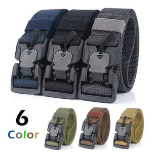 Military Equipment Combat Tactical Belt For Men US Army Training Nylon Magnetic Buckle Waist Belt Outdoor Hunting Belt