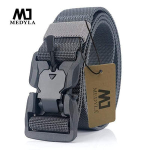 Military Equipment Combat Tactical Belts For Men US Army Training Elastic Nylon Belt