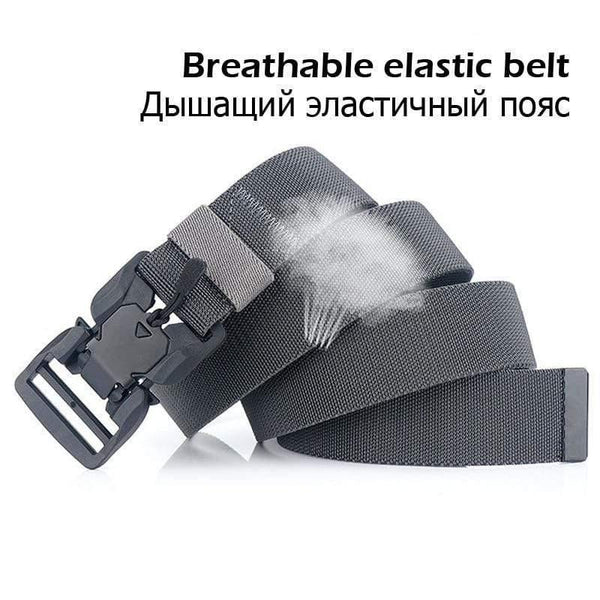Military Equipment Combat Tactical Belts For Men US Army Training Elastic Nylon Belt