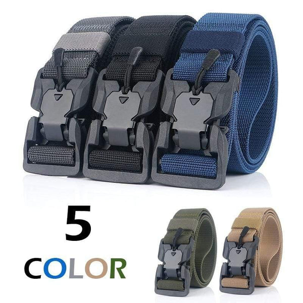 Military Equipment Combat Tactical Belts For Men US Army Training Elastic Nylon Belt