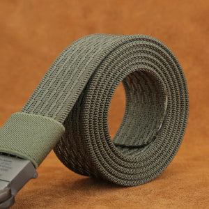 Planet Gates Military Equipment Tactical Belt Man Double Ring Buckle Thicken Canvas Belts for Men Waistband