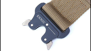 Planet Gates Military Equipment Tactical Belt Men Nylon Knock Off Metal Buckle Army Belt Strap Heavy Duty Soldier Combat Waist Belts