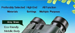Planet Gates Military HD 10x42 Binoculars Professional Hunting Telescope Zoom High Quality Vision No Infrared Eyepiece Army Green