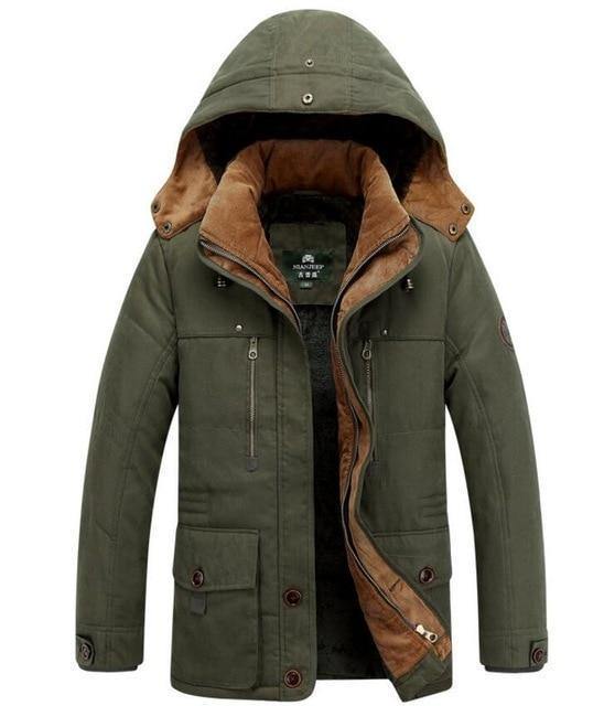 Planet Gates military / M Winter Jacket men Brand Warm Thicken Coats Quality Middle age mens Cotton-Padded