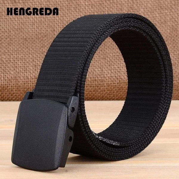 Military Men Belt Army Belts Adjustable Belt Men Outdoor Travel Tactical Waist Belt With Plastic Buckle For Pants 120cm