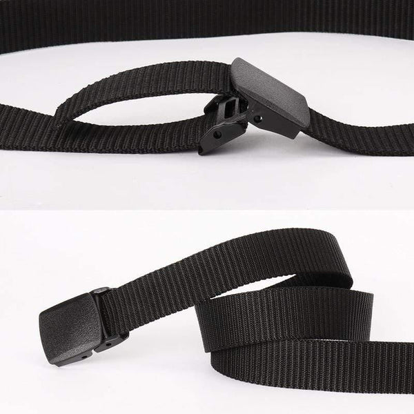 Military Men Belt Woman Army Belt Tactical Wide Waist Belts Plastic Buckle Light Weight Black Belt Nylon Travel 120cm 130cm