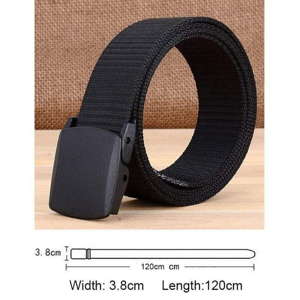 Military Men Belt Woman Army Belt Tactical Wide Waist Belts Plastic Buckle Light Weight Black Belt Nylon Travel 120cm 130cm