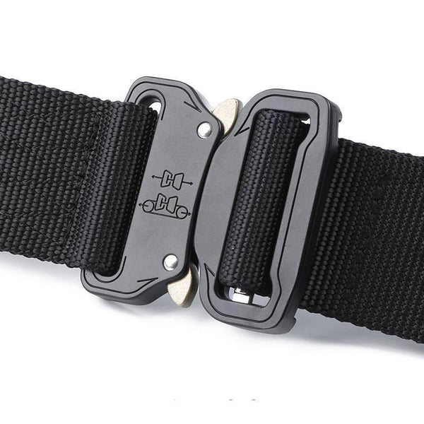 Planet Gates Military Nylon Belt Men Army Style Belt Automatic Metal Buckle Cinturon Quality SWAT Waist Strap Hunting